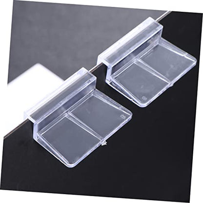 SEWACC 10pcs Acrylic Fish Tank Cover Support Brackets for Glass Aquarium Clear Rack Holders Safe for Fish and Small Pets