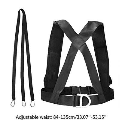 Tire Sled Harness Pull Harness Fitness Resistance Training Adjustable Padded Shoulder Strap Padded Strap Shoulder Training Band Resistance Band Strength Speed