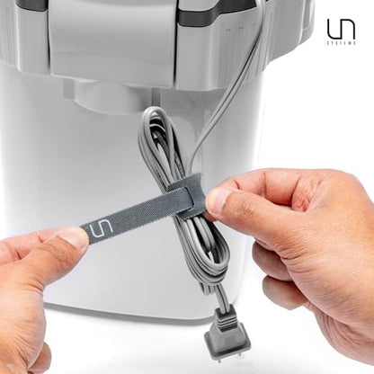 Ultum Nature Systems Cable Ties - Adjustable Durable Sleek Finish Hook and Loop Straps and Cord Organizers for Aquarium Electronics, Office, Home, Computer Accessories, Wire Management – 15 cm