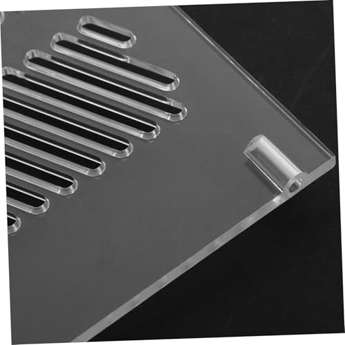 SUPVOX Aquarium Isolation Grid Plate Acrylic Fish Tank Divider Pump Guards Corner Fish Tank Partition Easy to Install