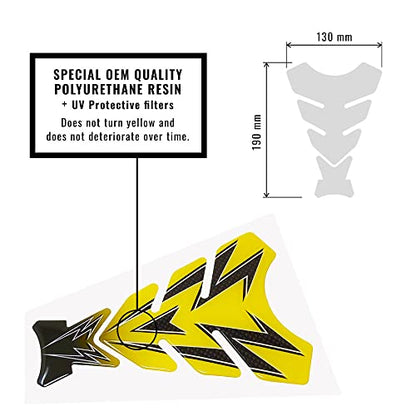 3D Tank Protections for Motorcycle, Colours, Yellow