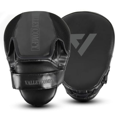 Valleycomfy Boxing Pads Punching Mitts for Training,Muay Thai,Martial Arts - color: Black