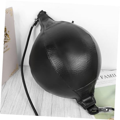 DECHOUS Professional Hanging Boxing Speed Ball PU Leather Punching Bag for Agility Reflex Training Reinforced Seams Pear Shape Design for Accurate Punches and Hand Eye Coordination
