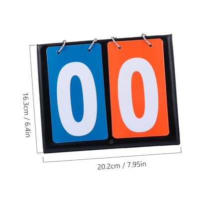 PRETYZOOM Double-Sided Flip Score Counter 2-Digit Manual Score Flipper for Sports Game Night and Training