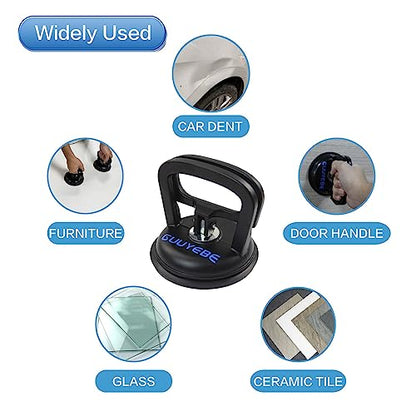Heavy Duty Suction Cup, Vacuum Suction Cups for TV LED LCD Glass Mirror Screen Panel Granite Tiles and Compatible with Dent Puller to car Repairs Lifting Handle Removal Tool 2 Pack