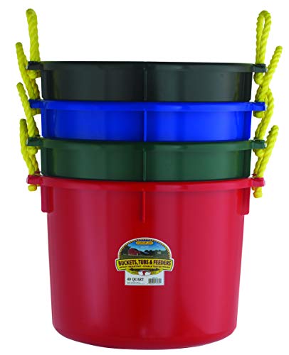 Little Giant® Plastic Muck Tub | Durable & Versatile Utility Bucket with Handles | Muck Bucket | Durable Handles | 40 Quart | Green