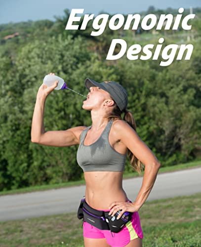 Fitletic Running Water Bottle Pair 6, 8, 12 Oz (V2) | Replacement Bottle | Hydration Bottle - size: 12 Ounces