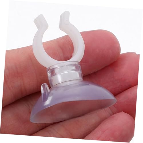 TOYANDONA 20pcs Transparent Aquarium Cup Tubes Clips Water Tubing Holders for Fish Tank Easy to Install Water Accessories for Aquatic Plants and Equipment