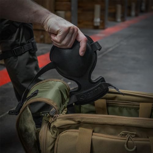 GRITR Tactical Knee Pads - Heavy Duty Professional Knee Protectors, Black - color: Black