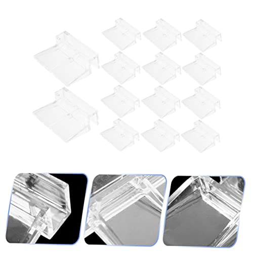 PRETYZOOM 32pcs Fish Tank Lid Support Clips Sturdy Aquarium Cover Holders Practical Accessories for Glass Tanks for Super