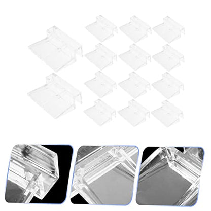 PRETYZOOM 32pcs Fish Tank Lid Support Clips Sturdy Aquarium Cover Holders Practical Accessories for Glass Tanks for Super