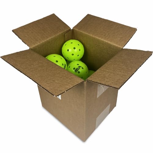Vulcan | VPRO Flight Outdoor Pickleball Official Ball of the PPA Tour & MLP | 3, 6, 12, 36 & 100 Ball Pack | Hi-Vis Yellow - color: 12-Pack - Hi-Vis Green