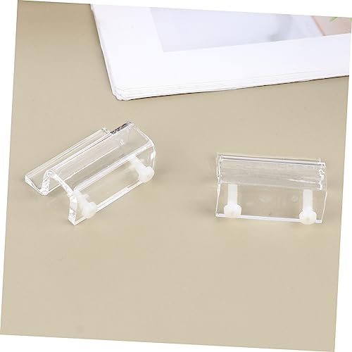 4pcs Acrylic Fish Tank Cover Holder Bracket Support for Open Aquariums Compatible Practical Rack for Turtle Tanks and Pet Boxes