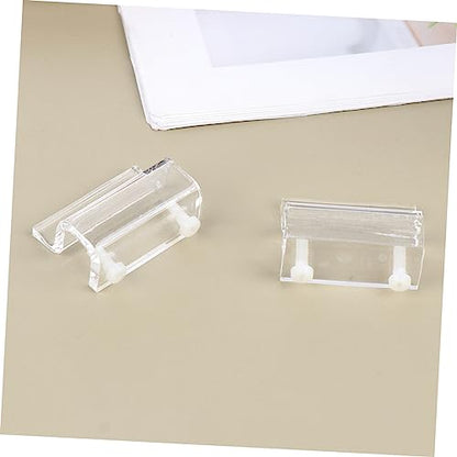 4pcs Acrylic Fish Tank Cover Holder Bracket Support for Open Aquariums Compatible Practical Rack for Turtle Tanks and Pet Boxes