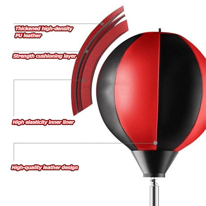 Speed Ball Stand Punching Bag Set,Fitness Reflex Bag for Adults,Adjustable Height Freestanding Reflex Speed Bags with Gloves, Boxing Punching Bag for Training, Stress Relief and Fitness.