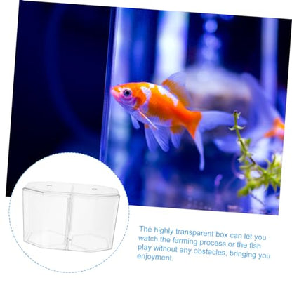 Box Small Separation Incubator Mini Divider Hatchery Landscape Isolating for Decorative Household Goldfish Octopus Spawning Desktop Tool Breeder Clear Micro Aquarium Isolation