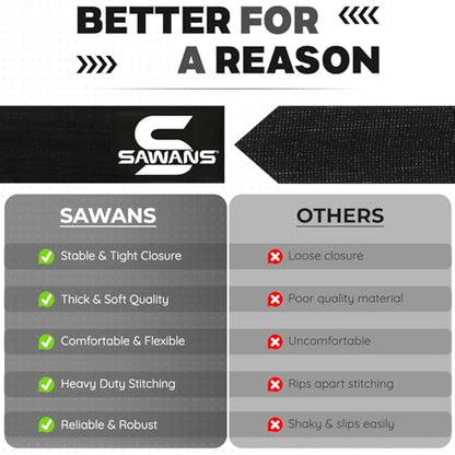 SAWANS Boxing Hand Wraps Inner Gloves for Hand Protection Long Wrist Straps Elasticated, Padded Martial Arts Combat Gloves Punching Bag Training Gel Mitts Muay Thai MMA - size: Large-X-Large