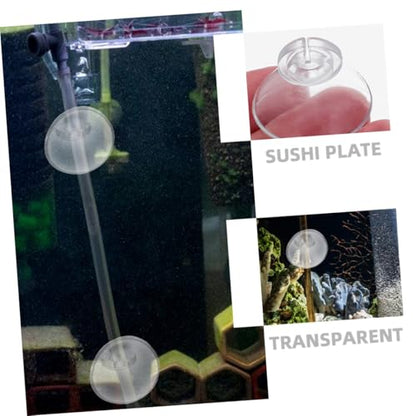 Toyvian 30pcs Aquarium Suction Cup Clips and Oxygen Tubing Clamps Soft Fixing Holders for Fish Tank Air Pump Accessories