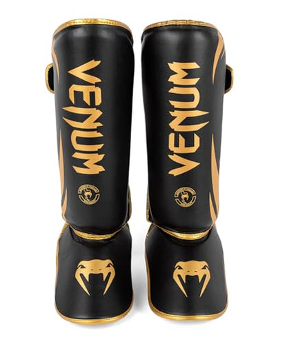 Venum Challenger Standup Shin Guards - color: Black/Gold, size: Medium