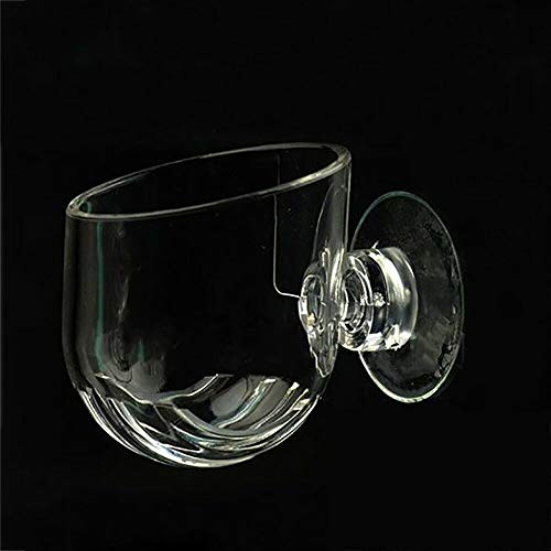 3PCS Acrylic Aquatic Red Worm Cups, Water Planter Pots with 6 Suction Cups, Aquarium Magnifying Glass Shelf, Plant Holder for Live Fish Tank & Fresh Water