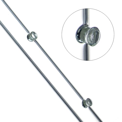 LINLAN 11.81 Inch Glass Shrimp Feeder, Aquarium Feeding Tube and Square Bowl with Two Suction Cups to Prevent Food from Spreading, for Crystal Shrimp and Cherry Shrimp - size: 30CM