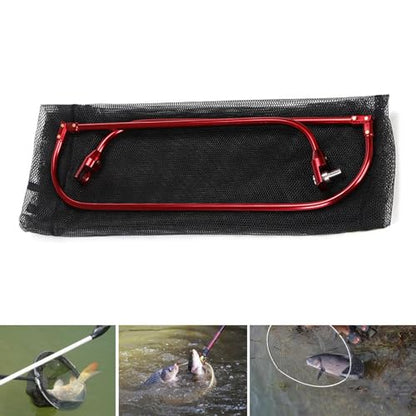 Dip Net Head Folding Fishing Outdoor Landing Net Replacement Triangular Fly Fishing Hand