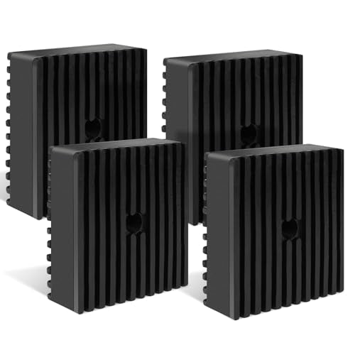 4-Pack Anti-Vibration Rubber Pads, Shock pad, 4x4x1.2 inches, for Air Compressos, Conditioner, Treadmill, HVAC Washer Dryer