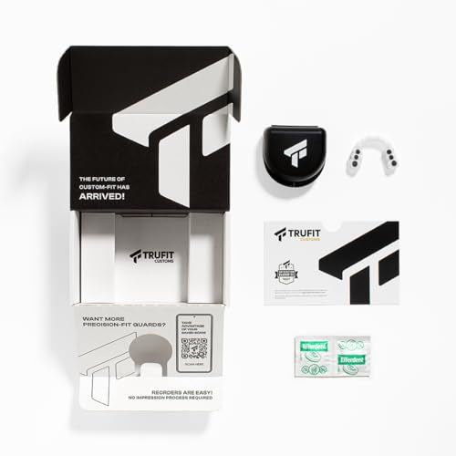 TRUFIT - Custom Sports Mouthguard, Football Mouth Guard, Custom Fit Mouth Guard, Boxing, Lacrosse, Hockey, MMA, Football, Dental Mouthpiece, Adult & Youth, Durable, BPA-Free, Slim, Comfortable Fit