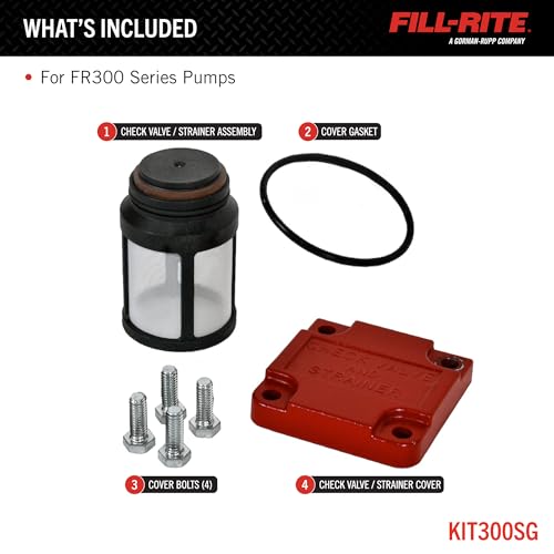 Fill-Rite KIT300SG Kit, Screen Gasket check Valve 300 Series - style: 300 Check Valve Strainer