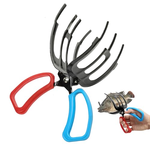 Fish Claw Gripper, Fishing Pliers Gripper, Claw Fish Gripper, Metal Fish Control Clamp Tong Tackle Tool, Multi-Functional Lightweight Non-Slip Fish Claw Gripper for Catch Fish Fishing Accessories