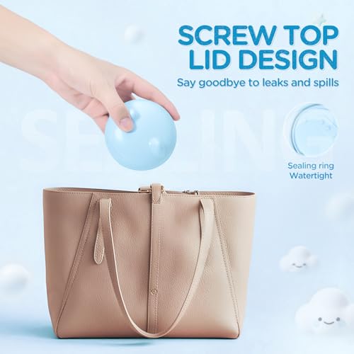 Retainer Case Denture Bath Case Basket Mirror Leak-proof Blue Cat - color: Blue Cat