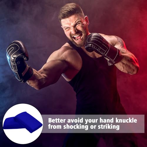 Sunnyray 4 Pairs Knuckle Guards for Boxing Gel Under Wraps - color: Red Blue