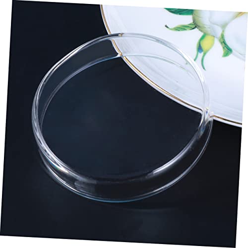 Clear Glass Shrimp Food Feeder Bowl Small Round Aquarium Dish for Fish Reptiles Ornamental Supplies Glass Design for Feeding Fish Tanks