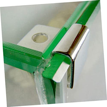 YARNOW 8mm Aquarium Clips Stainless Steel Support Brackets for Glass Cover Betta Tank Accessories - size: Size 2