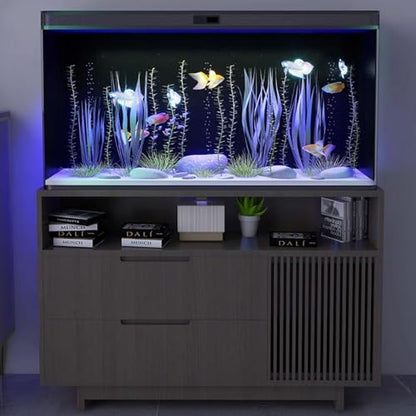 Black Matte Aquarium Background, Static Cling Opaque PVC Fish Tank Backdrop, No Glue, Reusable, Easy to Trim, Bubble-Free for Aquariums & Terrariums(40x100cm)