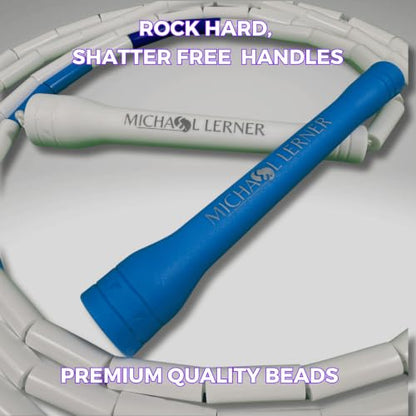 Elevate Rope Beaded Jump Rope, 1 in Beads, 10 ft Adjustable, Segmented - color: ML Beaded