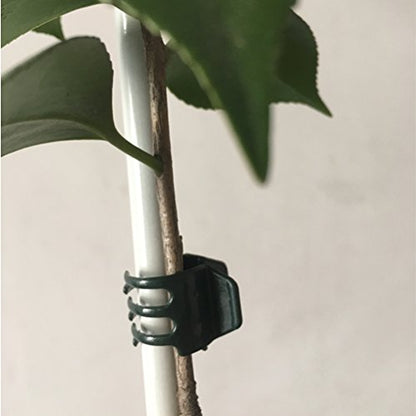 20 Pcs Large and 50 Pcs Small Daisy Orchids Clips Garden Tomato Trellis Clips to Keep Plant Neat and Healthy, Green