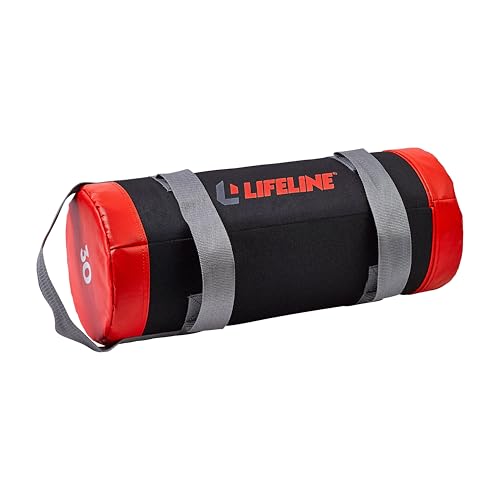 Lifeline Fitness Heavy Duty Combat Bag - Multiple Weight Options - Weighted Sandbag for Gym, Home, and Workout Equipment - Multiple Handles for Curl, Press, and Other Exercises