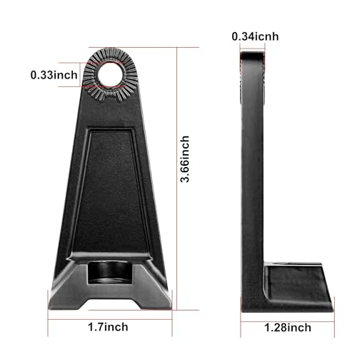 Side Brackets, AKD Part Light Bar Mounting Brackets Kit Universal Side Mount Offroad Truck LED Bar Mounts 2 Pack - color: Black Normal