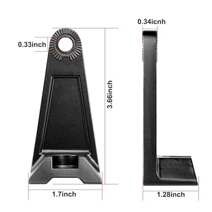 Side Brackets, AKD Part Light Bar Mounting Brackets Kit Universal Side Mount Offroad Truck LED Bar Mounts 2 Pack - color: Black Normal