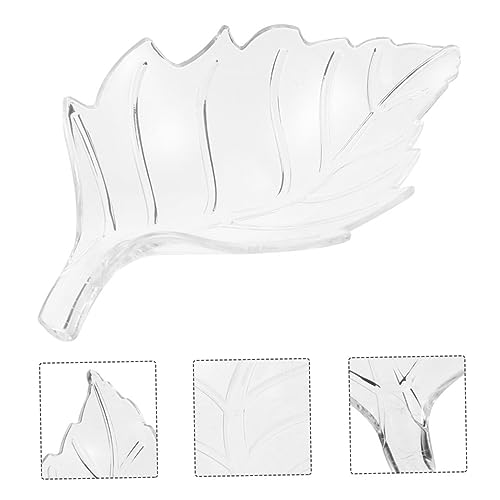 POPETPOP Fish Tank Feeding Bowl Leaf Shape Shrimp Dish Aquarium Feeding Tray Cup for Shop Use Convenient Shrimp Food Feeder