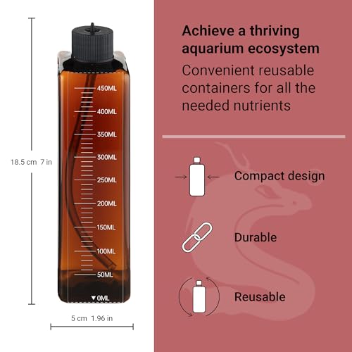 Chihiros Dosing Container - Dosing Reservoir - Dosing Pump Container - Storage Container for Aquarium Supplies - Fish Water Container - Precision Dosing of Fish Tank - Aquarium Supplies Dosing Kit
