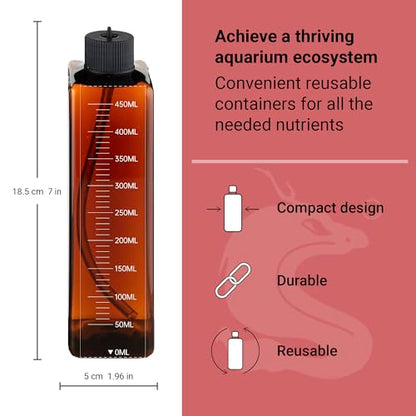 Chihiros Dosing Container - Dosing Reservoir - Dosing Pump Container - Storage Container for Aquarium Supplies - Fish Water Container - Precision Dosing of Fish Tank - Aquarium Supplies Dosing Kit