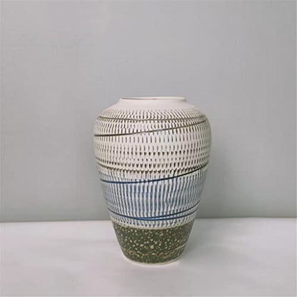 Small Fresh Vase Ceramic Line Flower Arrangement Living Room B&B Decorative Flowers Aquarium