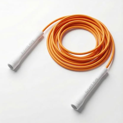 Elevate Rope Jump Rope for Men & Women, 5mm PVC Cable, 10 ft Adjustable - color: Orange