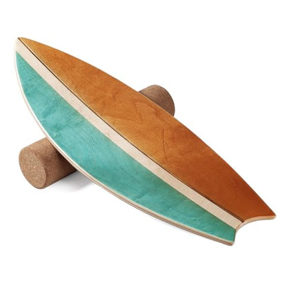 Balance Board with Cork Roller | Balance Training, Core Workout,, Anti-Slip Surface, Core Strength