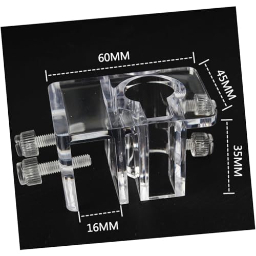 BESPORTBLE 2pcs Acrylic Aquarium Pipe Holder Water Clip for Fish Tank Easy to Install Fixed Clamp Space-Saving Design Prevents Slipping and Falling