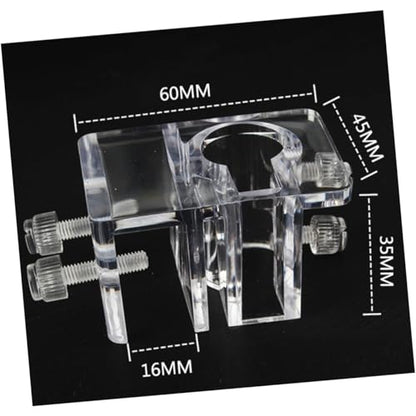 BESPORTBLE 2pcs Acrylic Aquarium Pipe Holder Water Clip for Fish Tank Easy to Install Fixed Clamp Space-Saving Design Prevents Slipping and Falling