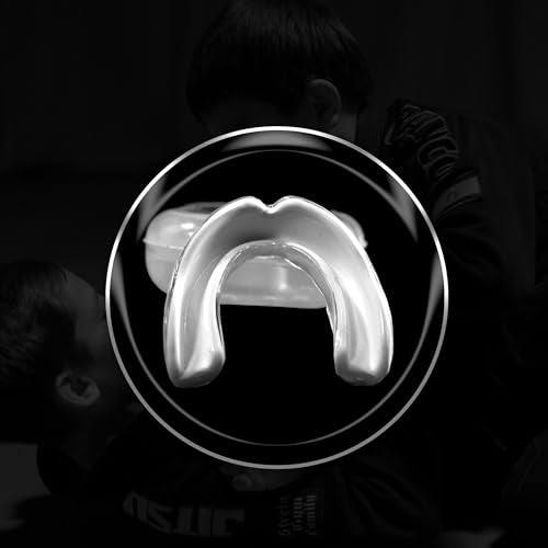 Kombat USA Kids BJJ Mouth Guard | Shock Absorbing Mouth Protection | Kids Mouth Guard for BJJ, MMA, Wrestling, Sports| Custom Fit BJJ Mouth Guard for Kids (White)