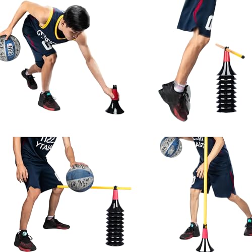 Basketball Training Cones and Agility Poles Set - color: Red